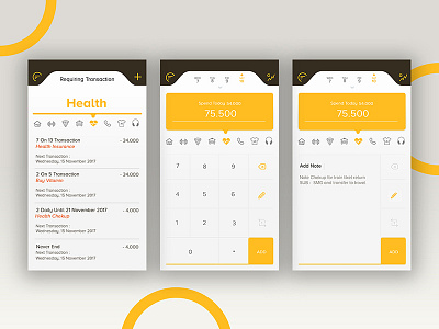 Expenses Tracker - App android app budget cost expenses ios money plan tracker transaction ui ux