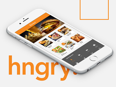 Hngry App - Homepage android app finder food ios restaurant ui ux