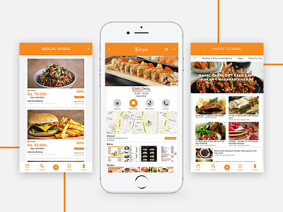 Hngry App - Detail page android app finder food ios restaurant ui ux