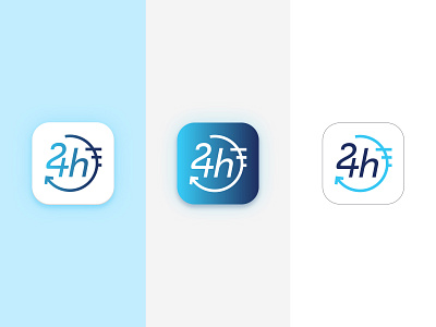 24h Delivery App Icon/Logo android app icon day delivery app ecommerce ios logo mobile night ui