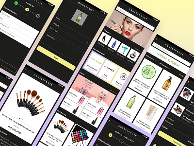 House2House - Beauty E-Commerce App app design beauty cart checkout cosmetics homepage mobile product catalog ui kits ui ux