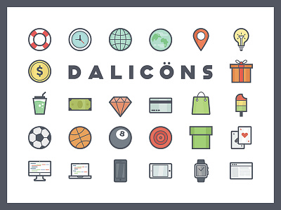 Dalicons - Free vector icons free icons line art vector