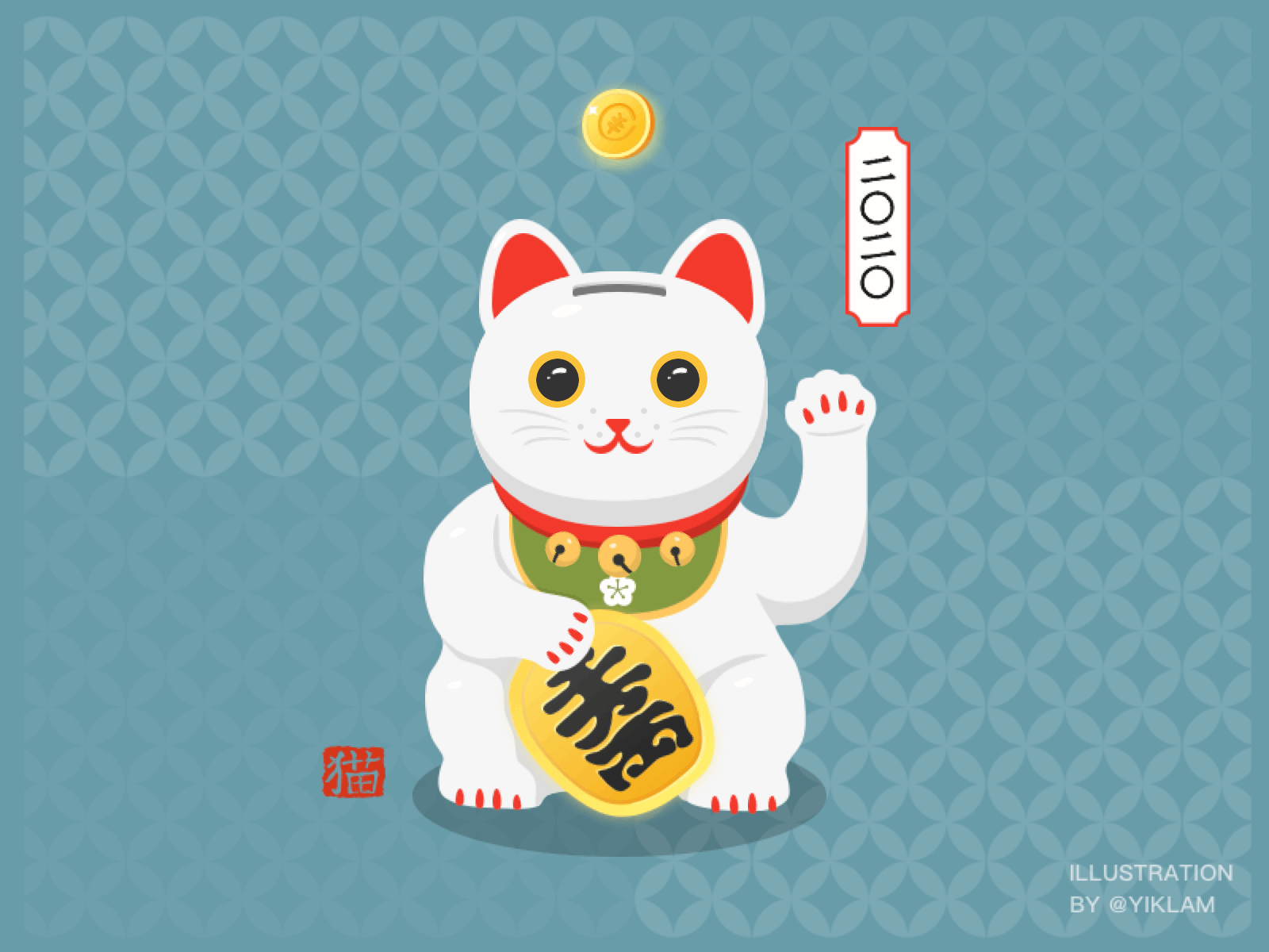 Maneki-neko animation app branding design graphicdesign graphics illustration interaction interface logo maneki neko motion design motiongraphics ui vector