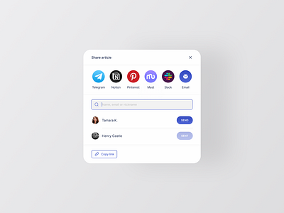 Daily UI #010. Social Share challenge daily ui 010 daily ui challenge dailyui design popup share social share ui user interface web