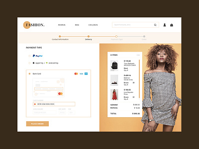 Daily UI #002. Credit Card Checkout clothes credit card dailyui design payment shopping ui user interface web website