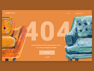 Daily UI #008. 404 Page