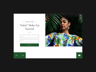 Daily UI #016. Pop-Up/Overlay challenge dailyui design make up pop up tutorial web