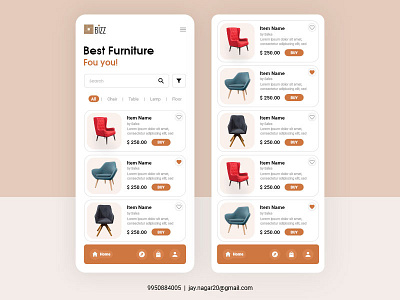 Furniture App Design