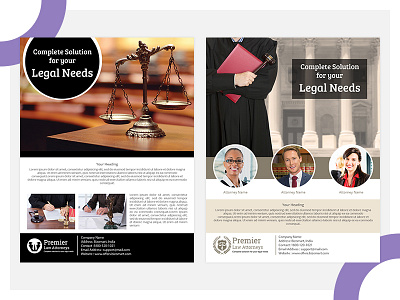 Flyer attorney designs flyer graphics law