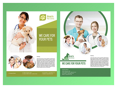 Flyer designs flyers graphics veterinarian flyer