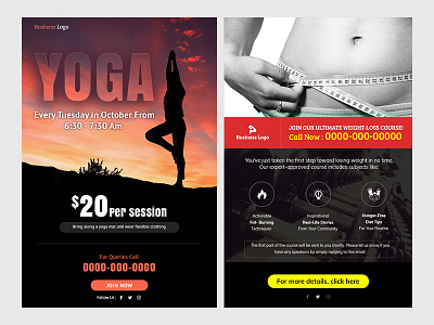 Fitness Email Template designs email template graphics template ui template