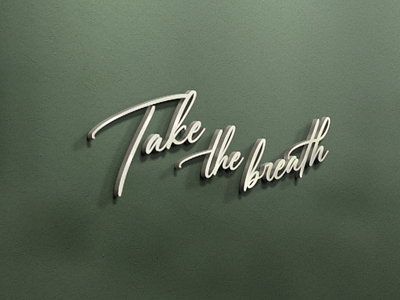 Branding TAKE THE BREATH