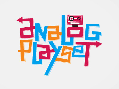 Analog Playset 2008 colors toys type typography