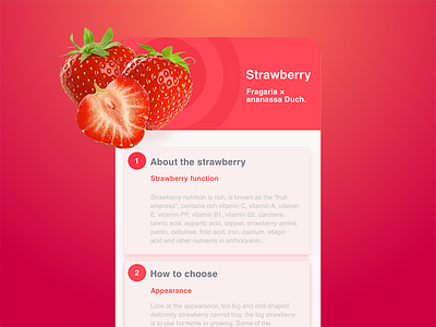 Strawberry food