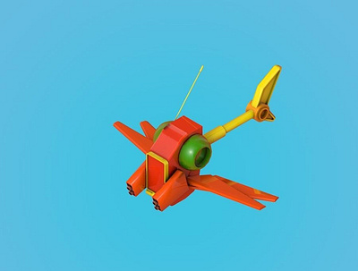 Helicopter Dragonfly 3d animation apple characterdesign concept design graphic design illustration isometric logo