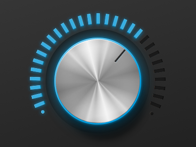 Volume Control Rendered Completely in CSS by Tom Giannattasio on Dribbble