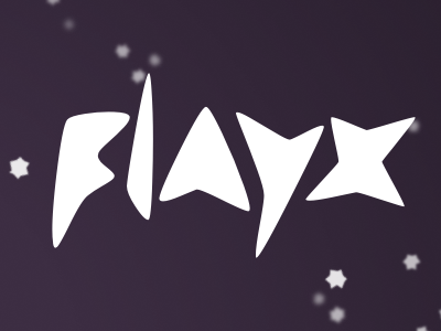 Flayx - CSS-animated precipitation flakes hand lettering particles purple snow