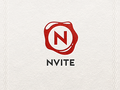 nvite logo letterpress logo nvite seal