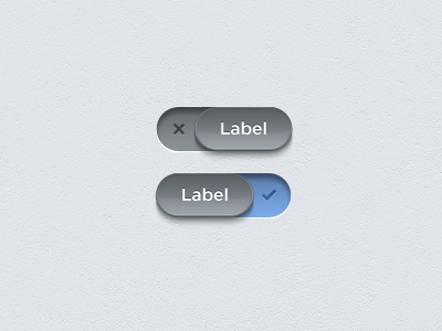 Labeled Toggle blue button free grey interface label toggle