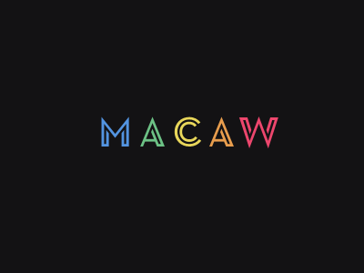 macaw logotype bright logo logotype macaw rainbow vivid
