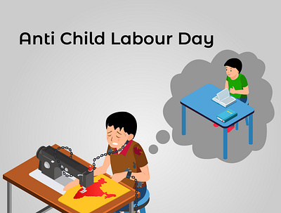 anti child labour day child childrens illustration labour