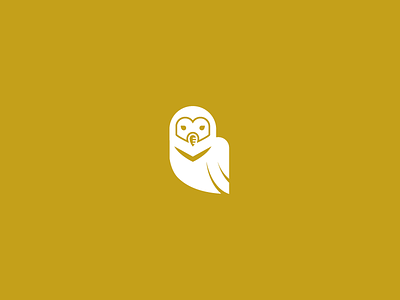 Owl animal icon illustration minimal