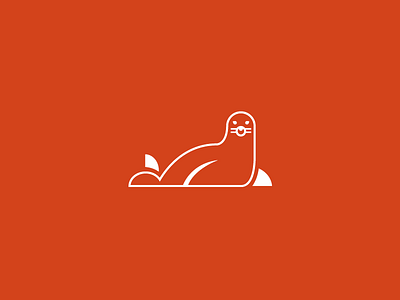 Sealion animal icon illustration minimal