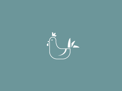 Rooster animal icon illustration minimal