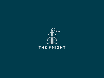 The Knight branding hat icon illustration knight logo