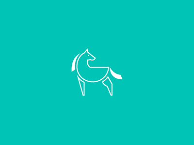 Horse horse icon illustration logo minimal