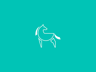 Horse horse icon illustration logo minimal