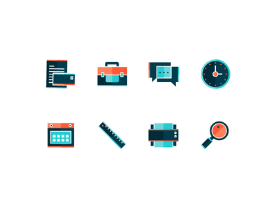 Office Icon 2 flat icon series icon set icons illustration lcon office outline work