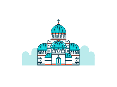 Religious Building—Russia architecture church icon illustration illustrator religious building russia vector