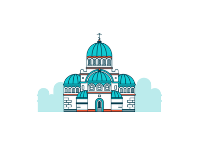 Religious Building—Russia architecture church icon illustration illustrator religious building russia vector