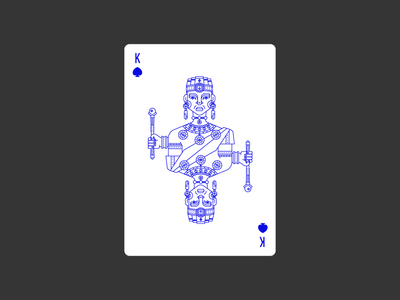 King of Spades africa civilization playing card deck icon illustration king lineart playing card poker spades
