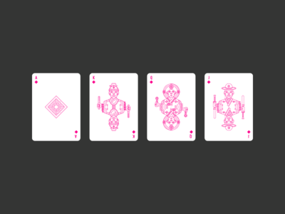Diamonds civilization playing card deck diamonds graphic design icon illustration korea lineart playing card poker