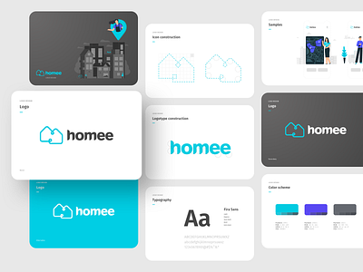 homee logo 🏠 branding design homestaging logo logo design logotype managment propoerty realestate vector