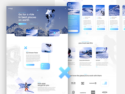 Snowboard Freaks landing snowboard ui web webdesign webpage website winter