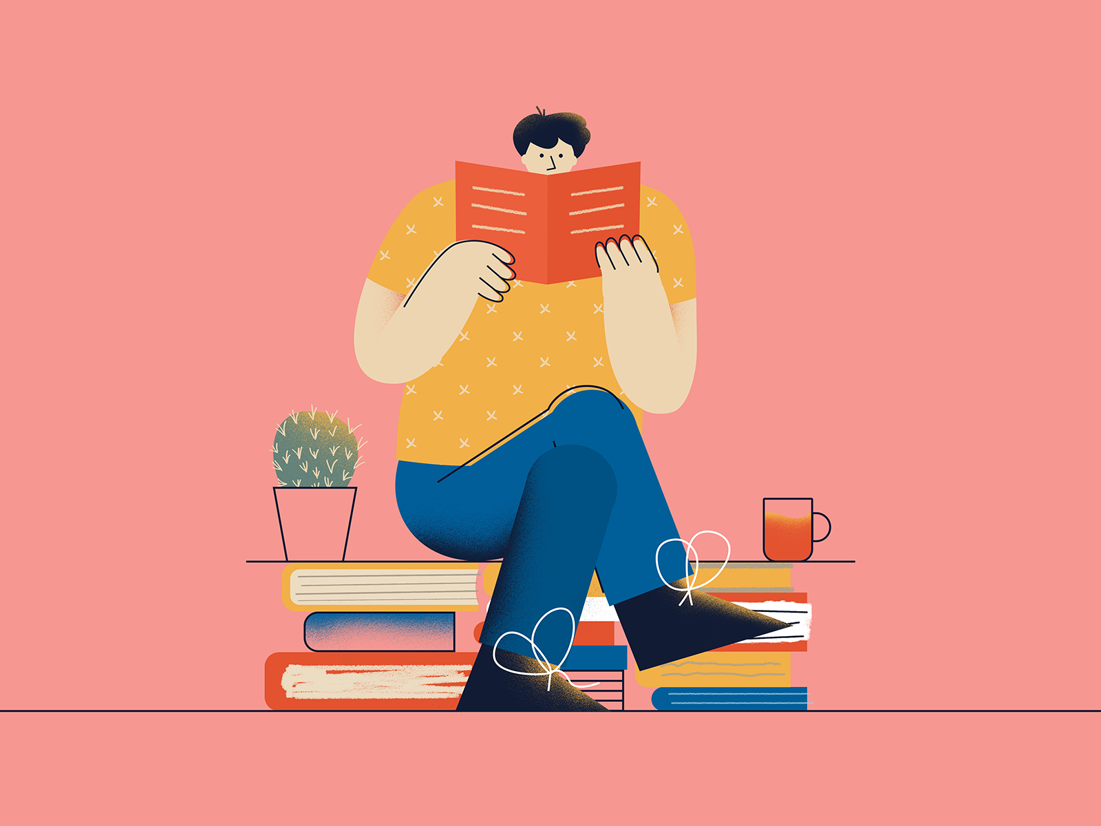 Books #1 by Daniel Jędrzejczyk on Dribbble