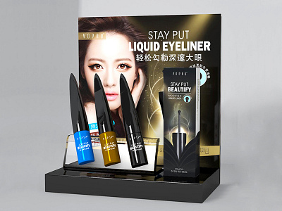 化妆品 Cosmetic brand color cosmetic design display effect graphic makeup packaging picture shelf