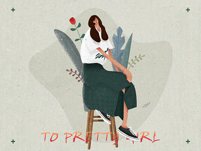 the high cool girl lllustration