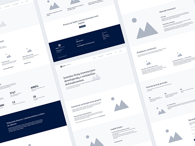 Website wireframes -GDM