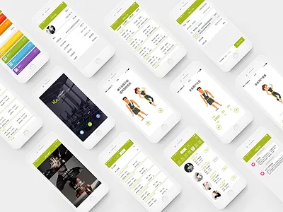 Fitness APP page app ui