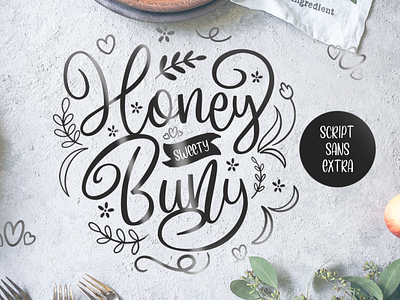 Honey Buny Sweety branding brush callygraphy design font fonts handlettering handwriten illustration type typography