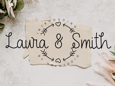 Laura and Smith branding brush callygraphy design fonts handlettering handwriten monoline type typography