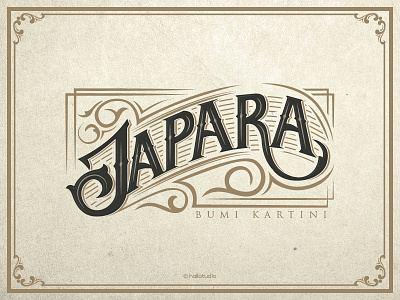 Japara handlettering retro type vintage