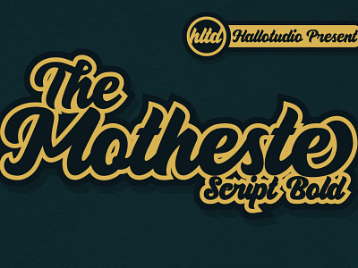 Motheste branding fonts handlettering retro script type typography vintage