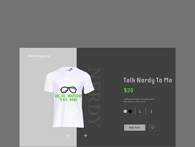 Talk Nerdy Landing Page webdesign