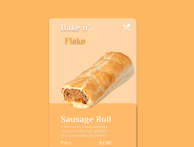 Bake n Flake Bakery App app design landing page ui uidesign uiux ux uxdesign web webdesign