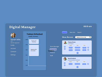 Digital Manager app design ui uidesign uiux ux uxdesign web web design webdesign